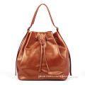 Newest Shining Women Fashionable Bundle Strap Leather Handbag (N201302)